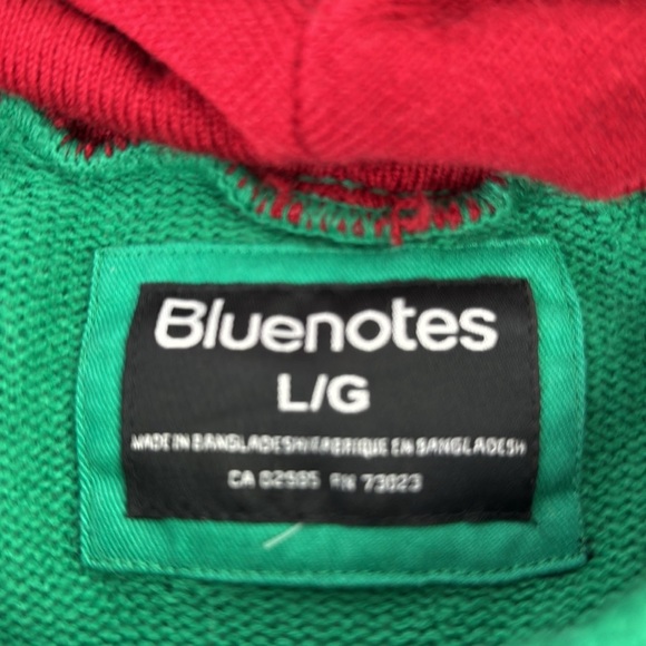 Bluenotes Men's Green Elf Ugly Christmas Holiday Sweater - Picture 3 of 7